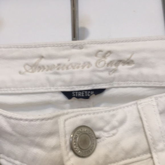 American Eagle White Stretch Jeans- used - Picture 2 of 4